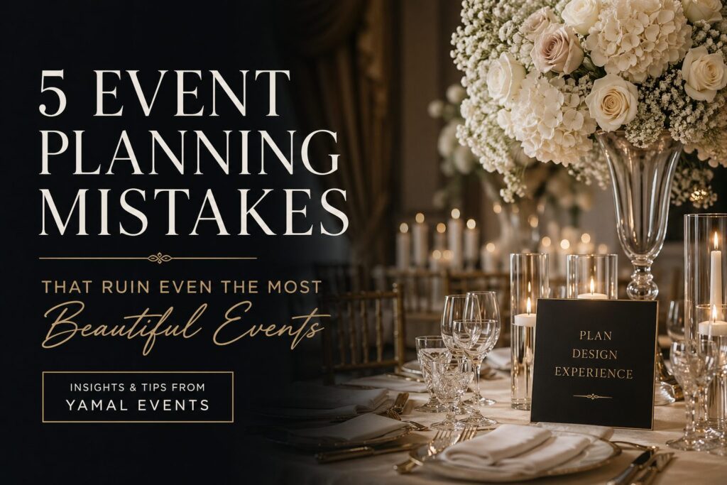 5 Event Planning Mistakes blog cover graphic